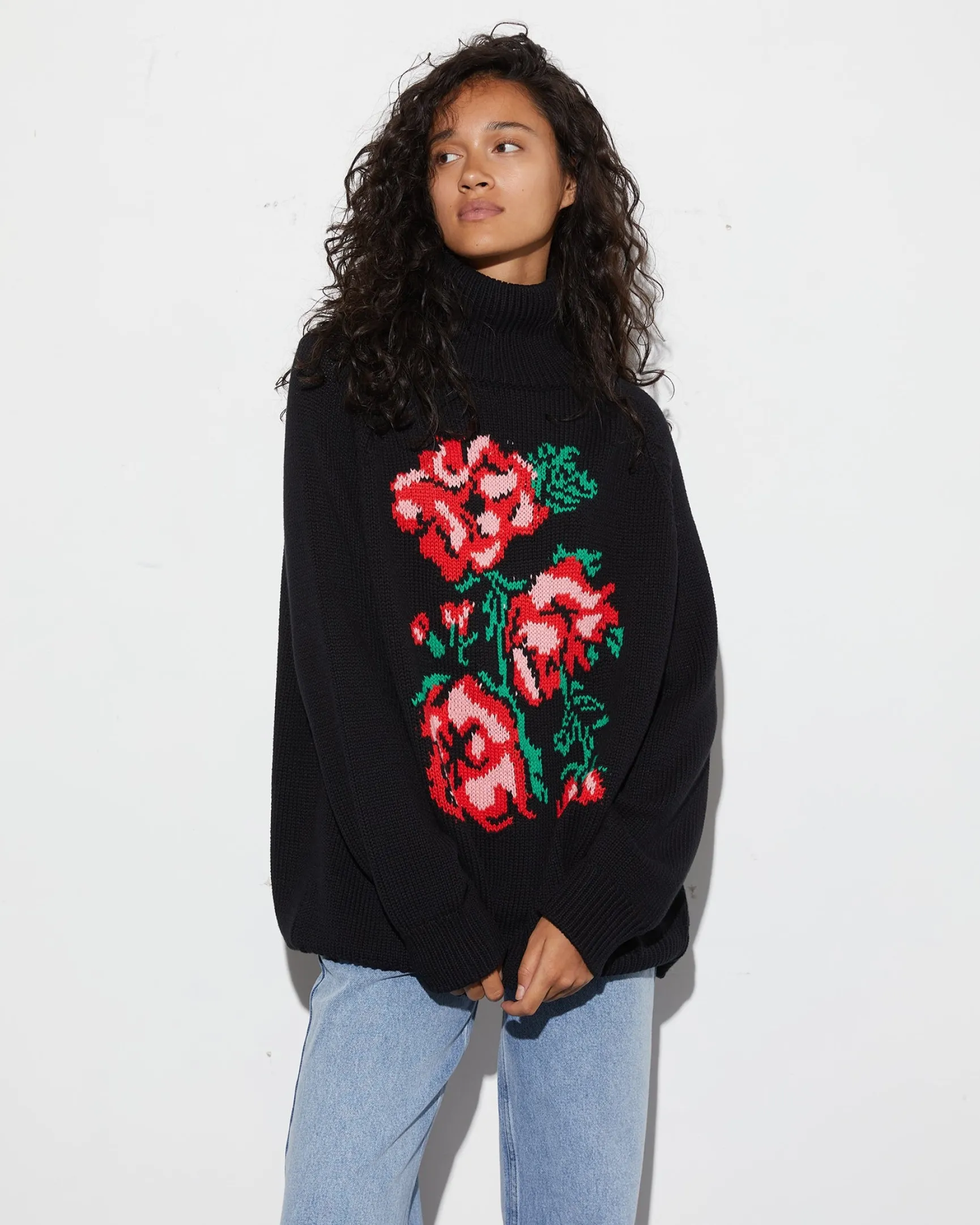 Bella Knitted Sweater | Black