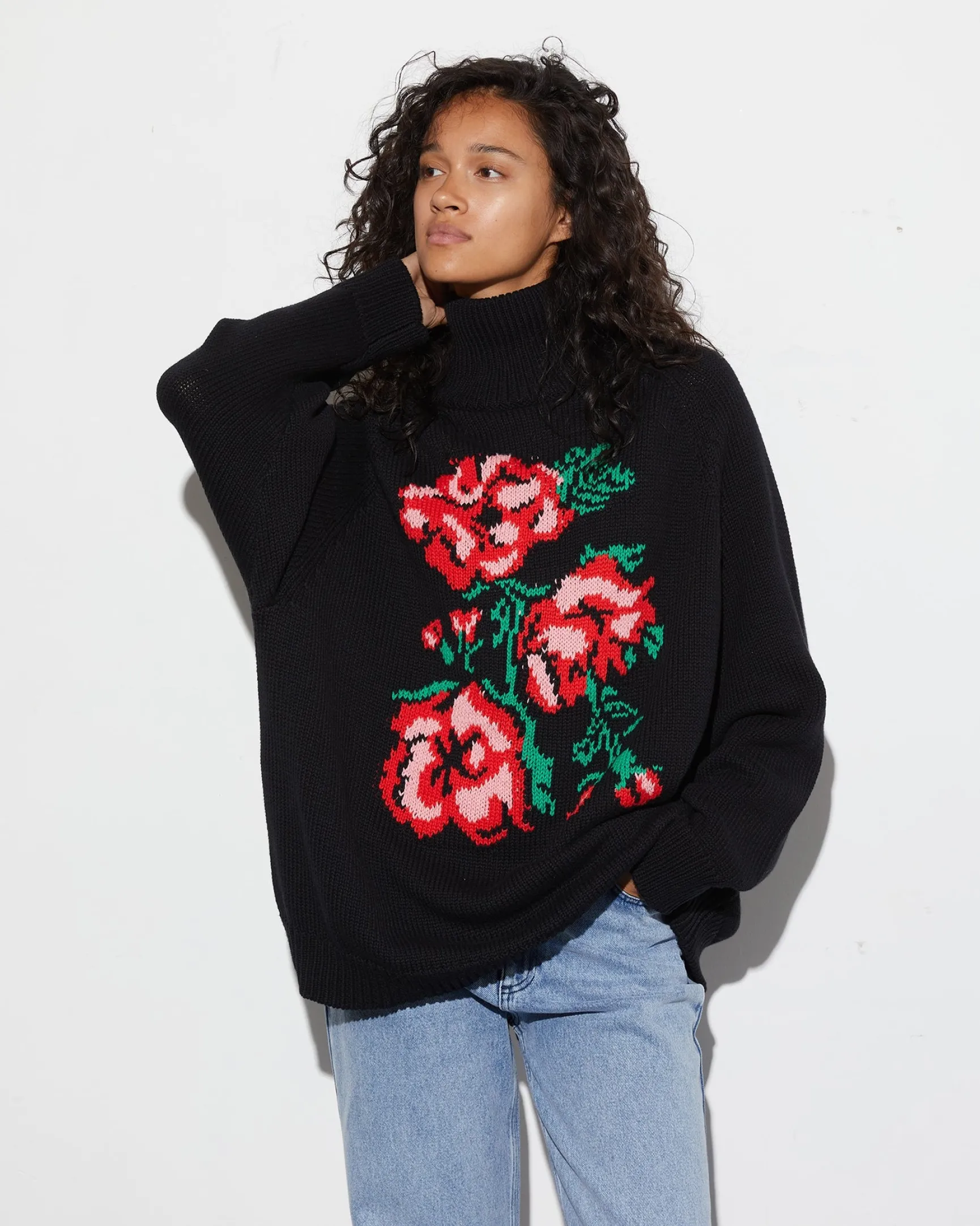 Bella Knitted Sweater | Black