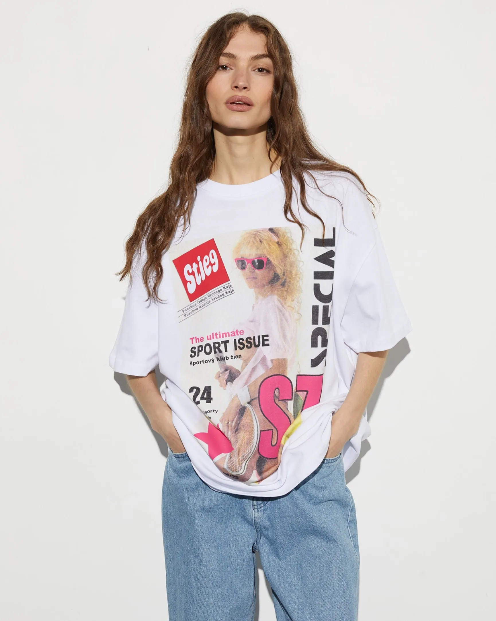 Lila Oversized T-shirt | White